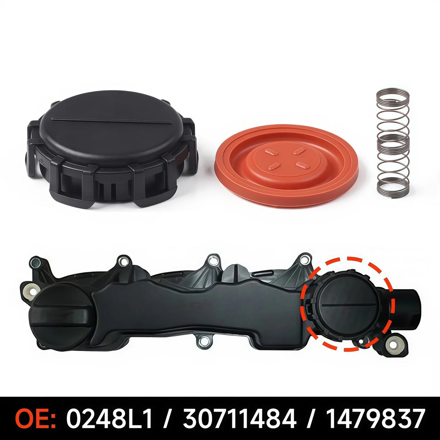 For Ford C-MAX Fiesta VI Focus II Fusion Citroen Berlingo C2 C3 C4 Volvo Car PCV Valve Cover Kit Membrane Repair Accessories New