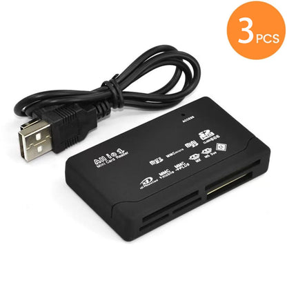 Lecteur de carte mémoire tout-en-un lecteur de carte externe USB SD SDHC Mini Micro M2 MMC XD CF lecteur pour MP3, appareil phot