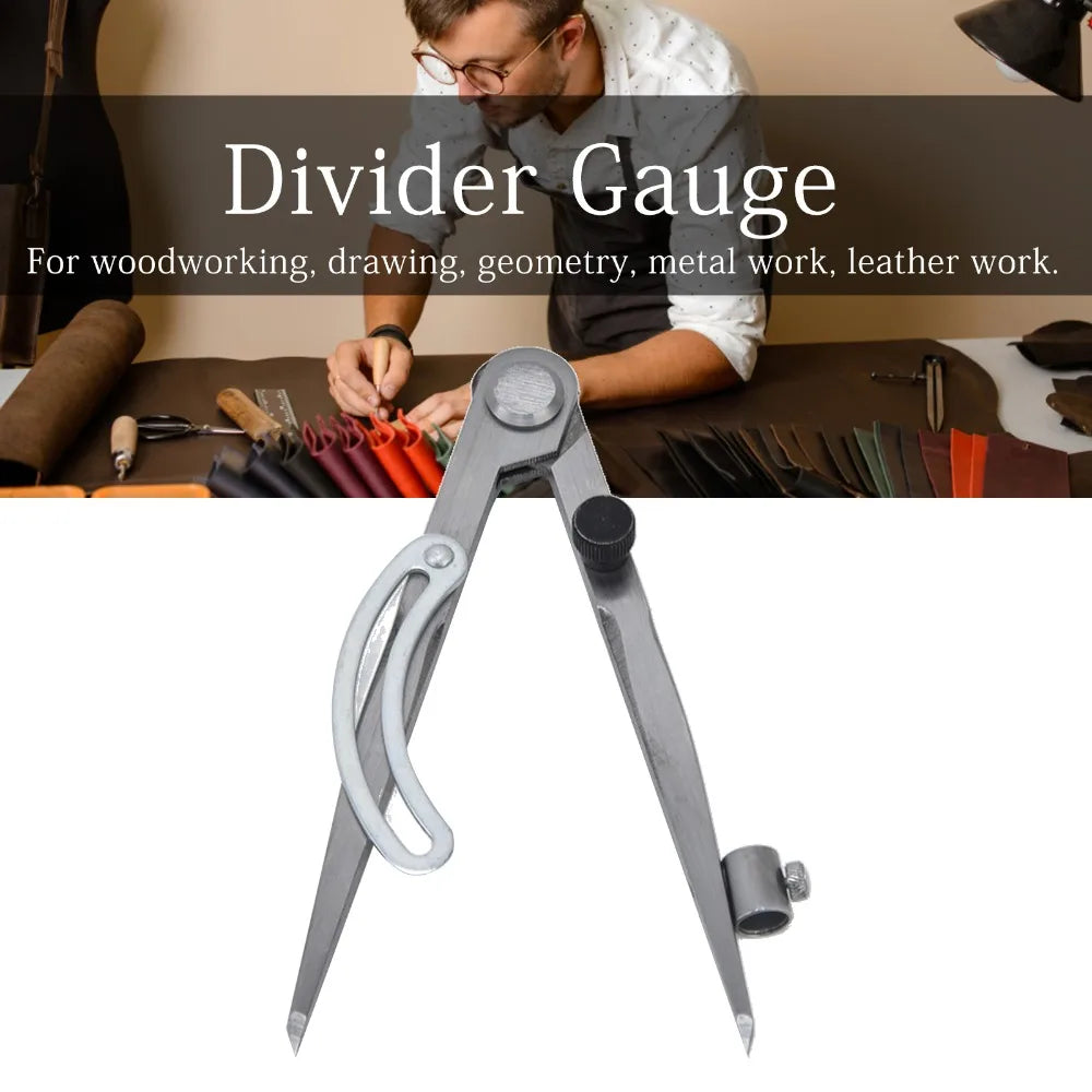 12 Inch / 8 Inch Wing Divider Compass Lockable Wing Design Carbon Steel Geometry Drafting Compass With Pencil Holder