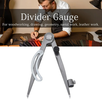 12 Inch / 8 Inch Wing Divider Compass Lockable Wing Design Carbon Steel Geometry Drafting Compass With Pencil Holder