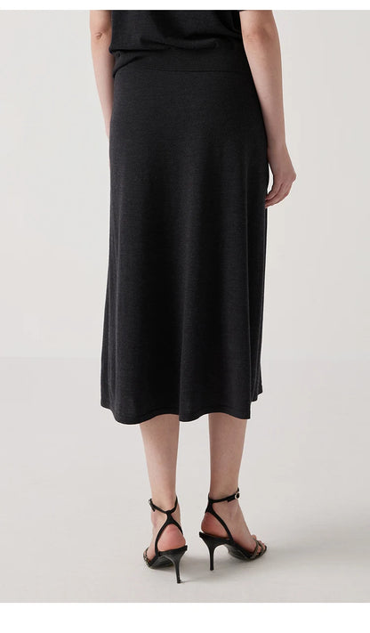 BC1040 Luxurious Clothes Ladies Embroidery Merino Wool Silk Skirts Womens Clothing Elegant Summer