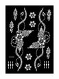 Flower Tattoo Stencil Reusable Henna Template for Hand and Body Henna Tattoo Design for Wedding Festival Party Tattoo Tools