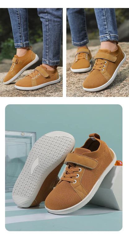Kids wide foot barefoot shoes boys and girls minimalist kids sneakers natural opening shoes toddler small big kids walking shoes