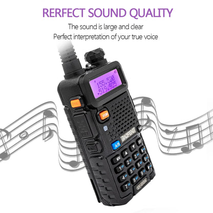 Baofeng Walkie Talkie UV 5R 5W 8W Dual Band Ham Two Way Radio Vhf Uhf FM Radio Handheld Transceiver Hunting 16KM