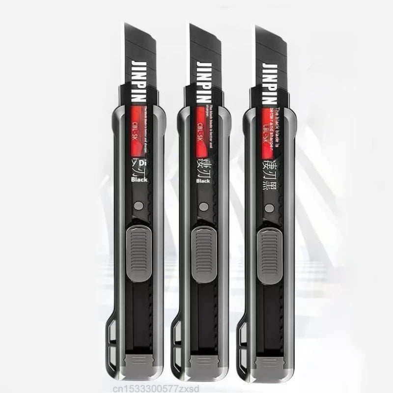 Heavy Duty Utility Knife Large Thickened Wallpaper Cutter Snap Off Cutter Blades Cutter Sharp Paper Cutting Knives Multi Purpose