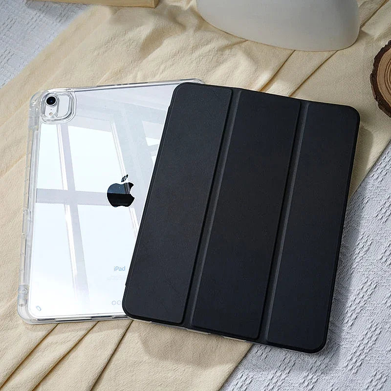 With Pencil Holder Case for iPad A16 A19 12th 11th 2026 Air11 13 Air8 M4 M3 M2 Pro11 12.9 13 M4 M5 Air4 5 10 9 8 7 9.7 10.2 10.5