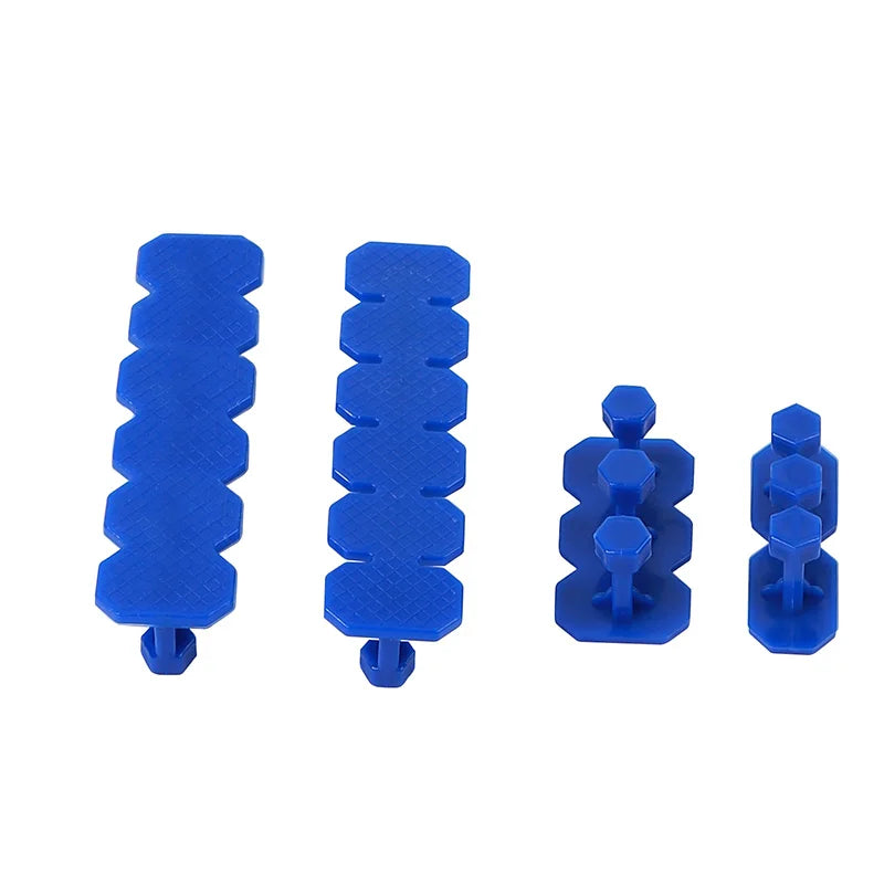 6Pcs Car Dent Repair Replacement Tool Universal Paintless Dent Repair Adhesive Blue Glue Tabs Tools Kit For Remover Hail Pit