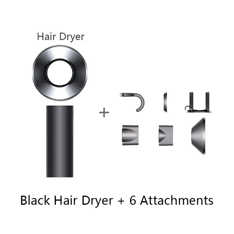 Ion Hair Dryer with Curls Diffuser 5 In 1 Super Ionic Hairdryer Woman Electric Barber Blower Leafless Dry Professional Machine