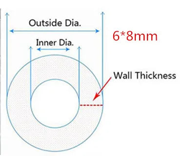 5 Meters Transparent Food Grade Silicone Tube 2 4 6 8 10 12 Flexible Garden Rubber Hose Aquarium Soft Tubing Silicone Pipe