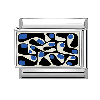 Fashion Blue NO.8 Ball Panda Elephant Cat Flower Italian Charms Fit 9mm Stainless Steel Women Fashion Bracelet DIY Jewelry Gifts