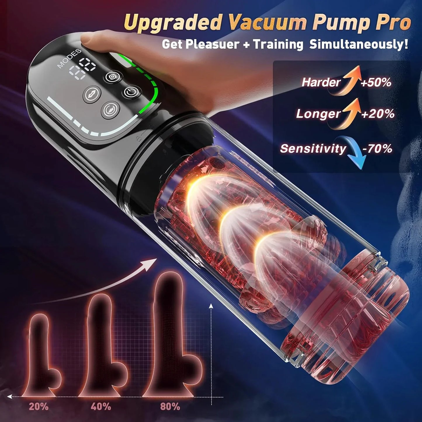 Automatic Male Masturbation Cup Thrusting Rotation Male Masturbator Sucking Licking Vacuum Penis Pump Real Pocket Pussy Sex Toys