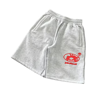 Men's 2026 New Hot Summer Grey Cotton Y2K Hiphop Streetwear Shorts European Street Style Trendy Baggy Casual Cargo Urban Wear
