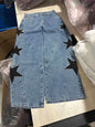 Female Vintage Leather Pocket Jeans Women Blue Zipper Straight Loose Trousers Lady New Fashion Daily Casual Spring Pants 2026