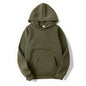 2025 Men's Solid Color Hooded Sweaters Men's Warm Wool Sweater Fashionable Street Clothing Loose  Breathable Jersey Brand Hooded