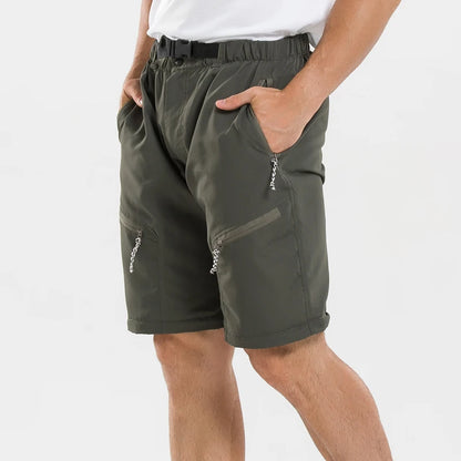 Summer Detachable Quick Dry Cargo Pants Men Waterproof Active Multifunction Pockets Outdoor Long Trousers Casual Pants