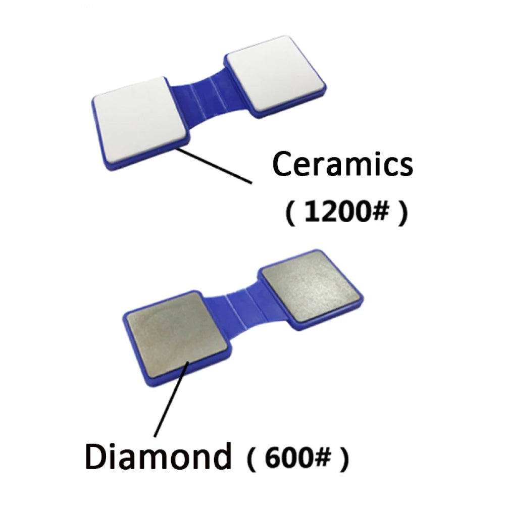 Double-sided Ice Skate Blade Sharpening Stone Diamond Sharpening Stone Ice Skate Edge Blade Sharpener Roller Shoes Speed Skating