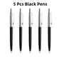 5Pcs/Set Metal Ballpoint Pen Promotional Pens G2 Refill Blue Ink Automatic Ballpoint Pens Set For School stationery office Pen