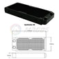 PC Water Cooling Radiator Aluminum For CPU GPU RAM Heatsink Exchanger Fan Cooler 60/80/90/120/240/360mm Black/White