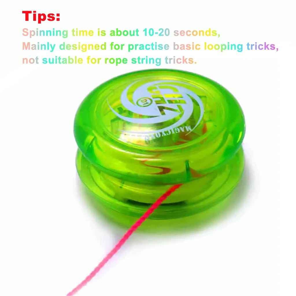 Ghost Hand Responsive Pro Level D1 Basic 2A Ball Bearing Yoyo for Fingertip Rope String Trick Game Looping Play Indoor Outdoor