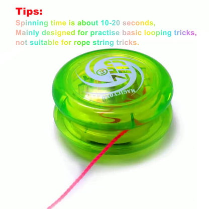 Ghost Hand Responsive Pro Level D1 Basic 2A Ball Bearing Yoyo for Fingertip Rope String Trick Game Looping Play Indoor Outdoor