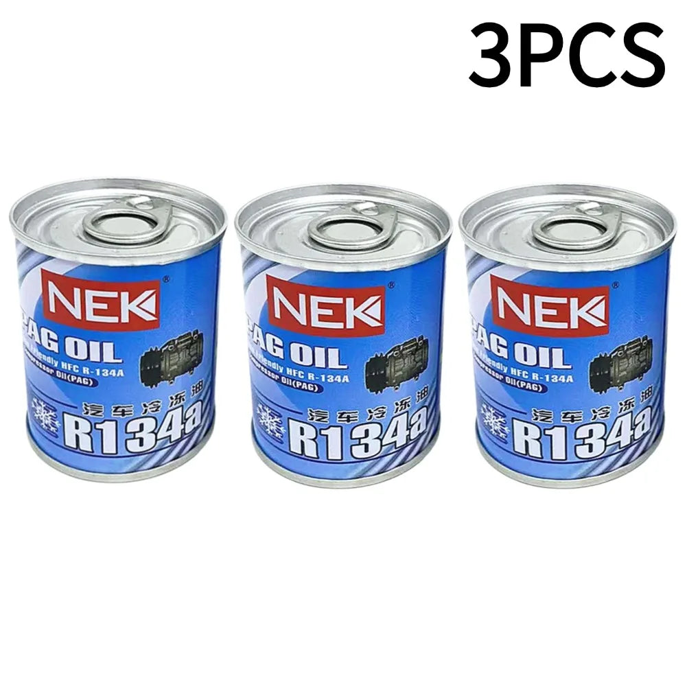 1/2/3pcs Auto R134a Refrigerant Oil Compressor Oil Automotive A/C AC Air Conditioning System Refrigerant For Car Truck Accessory
