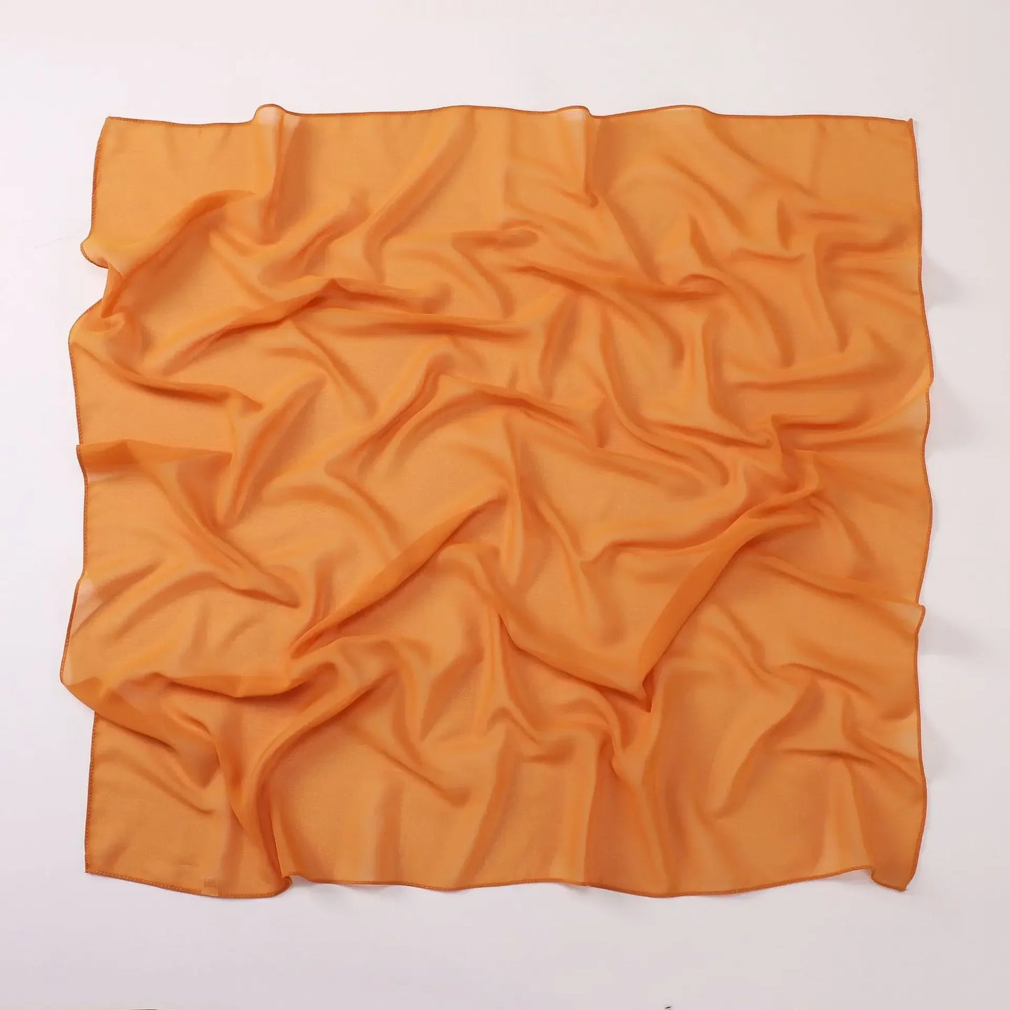 90*90cm Square Chiffon Hijab Scarf Women Solid Color Muslim Soft Head Scarf Islamic Shawls and Wraps Headband Musulman Scarves