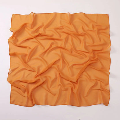 90*90cm Square Chiffon Hijab Scarf Women Solid Color Muslim Soft Head Scarf Islamic Shawls and Wraps Headband Musulman Scarves