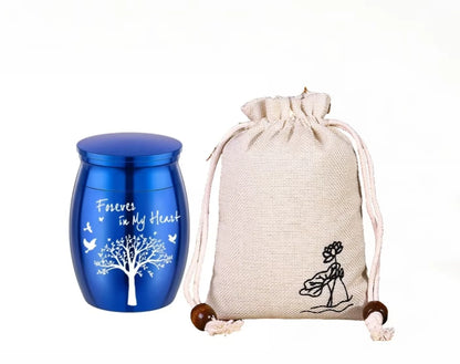 Hot Sale 7 Colors Tree of Life Design Cremation Urn Pet Memorials and Gifts Mini Made of Aluminum Alloy Urns