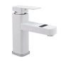Black And White Washbasin Faucet, Bathroom Kitchen Single Pole Faucet With Digital Display Screen