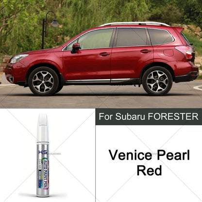 For Subaru Forester Car Paint Repair Pen Touch Up Scratch Remover DIY Auto Accessories Black White Blue Red Silver Bronze Green