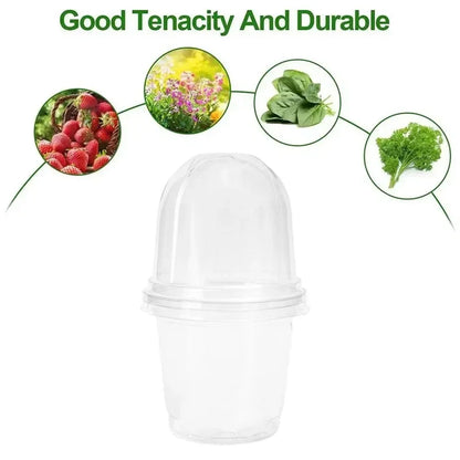 Seed Plant Nursery Pots Plastic Plant Mini Flowerpot Seed Starting Grow Nutrition Cup Plant Container Garden Planters Supplies