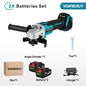 YOFIDRA 125mm 4 Gears Brushless Electric Angle Grinder Metal Wood Grinding Polishing Cutting Power Tool For Makita Battery Pin