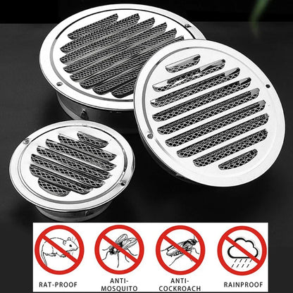 70-300mm Round Stainless Steel Vent Grille Exterior Wall Duct Ventilation Tool Hood Exterior Wall Duct Ventilation Tools