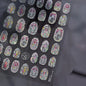 Wild Daisy Crystal Diamond Nail Sticker 5D Adhesive Flower Trendy Nail Art Stickers DIY Nail Art Decorations 3D Manicure Decals