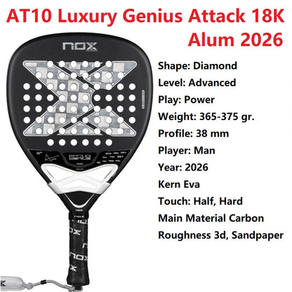 Nox 3D Carbon Fiber Power Racket, Stereo Structure Rebuild Tennis Hit Experience, Immersive Advanced Court, Tech Enabled 2023-26