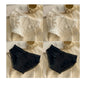 4 PCS/PACK Solid Color Women's Panties Mid-Waist Breathable Comfort Sexy Antibacterial Lace Innerwear