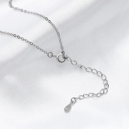Smyoue 1-5ct Real Moissanite Necklace for Women Sparkling S925 Sterling Silver Jewelry Water Drop Pendant Girls Birthday Gift