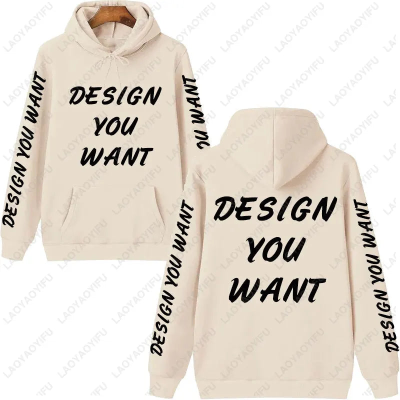 Customized Photo Personalized Hoodie Autumn Warming and Comfort Sweatshirt Unisex Casual Custom Printed Text DIY Hoodie Fashion