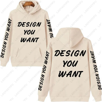 Customized Photo Personalized Hoodie Autumn Warming and Comfort Sweatshirt Unisex Casual Custom Printed Text DIY Hoodie Fashion