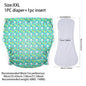 Ice Silk Adult Cloth Disaper Waterproof Old Man's Diaper Pants Reusable Diapers Trouser Pocket Anti-leak Breathable Nappy Pads