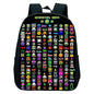 16 Inch Angry Geometry Dash Backpack Boys Girls Bookbag Cartoon Game Kids Kindergarten School Bags Toddler Childcare Backpack