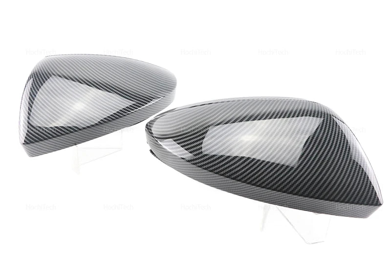 High Quality Carbon Fiber Glossy Black Replacement Side Mirror Covers Cap for Audi A6 S6 RS6 C8 A7 S7 RS7 A8 Left hand Drive
