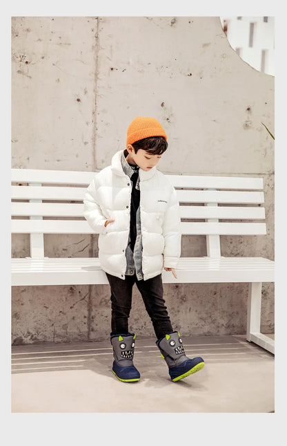 Girls Unicorn Snow Boots Waterproof Slip Resistant Cold Weather Shoes Brand Boy Girls Rubber Boots for Kids Fashion Sneakers