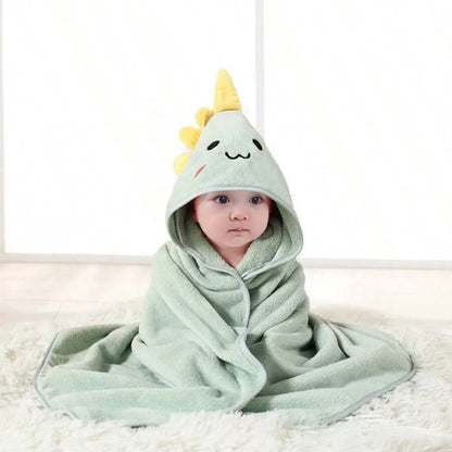 Baby Bath Towel Boy Girl Baby Towel Newborn With Hood Cartoon Coral Fleece Infant Towel Blanket Newborn Baby Bathrobe Infan