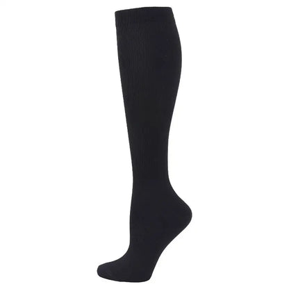 19 Styles Compression Stocking Blood Circulation Promotion Slimming Compression Socks Anti-Fatigue Comfortable Solid Color Socks