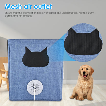 100L Veterinary Pet Atomization Nest Oxygen Cage Atomization Box Cats And Dogs ICU Cage Breathing Medical Folding Tent