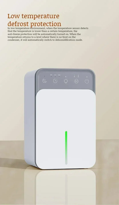 Intelligent Portable Dehumidifier with Deodorizing, Moisture Absorbing Mold Eliminator for Bedroom Office Dampness Control