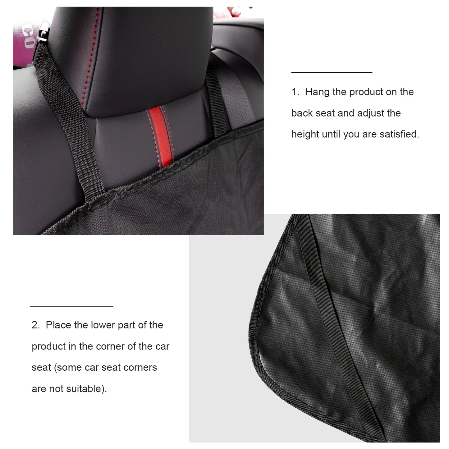 Rear Back Pet Dog Cat Car Seat Cover Mats Waterproof Hammock Protector Travel Safety Accessories Seat Pad Cushion Dog Carriers