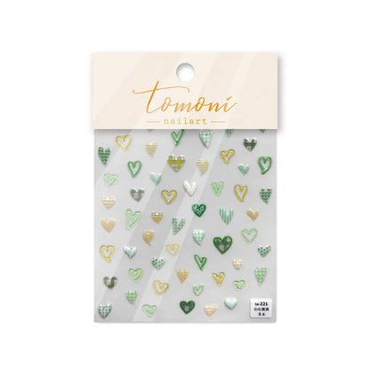 Line Flower Powder Blusher Love Heart High Quality Jelly Series Adhesive Nail Sticker Nail Art Decoration Decals Design T-2830