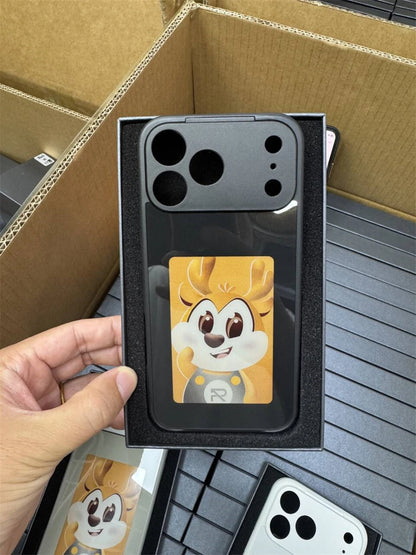 NFC Function AI Phone Cases For iPhone 17 16 15 14 13 Pro Max Plus Coque NFC DIY Luxury E ink Screen Display Custom Phone Case